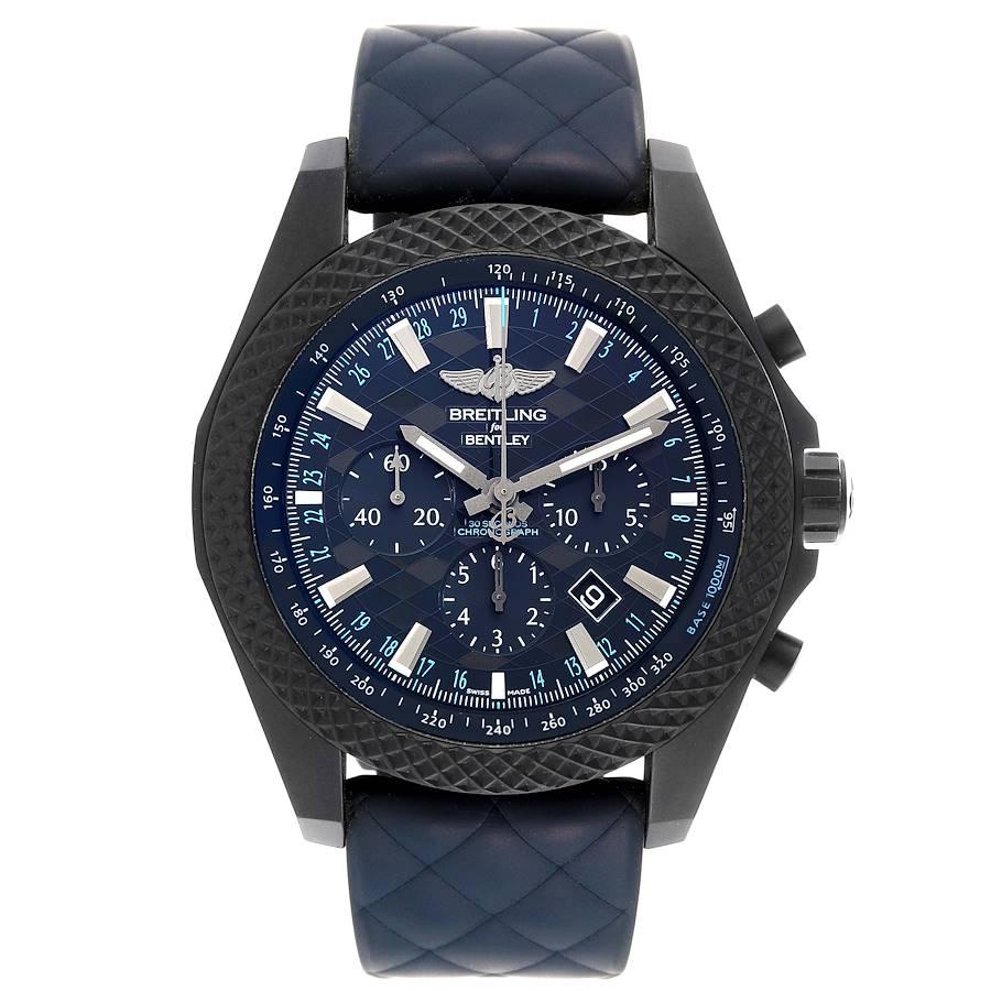 Breitling Bentley GT Dark Sapphire Edition Herrenuhr XB0613 Box Papiere. Automatisches, offiziell zertifiziertes Chronometerwerk mit Selbstaufzug. Chronographen-Funktion. Schwarzes, mattes 