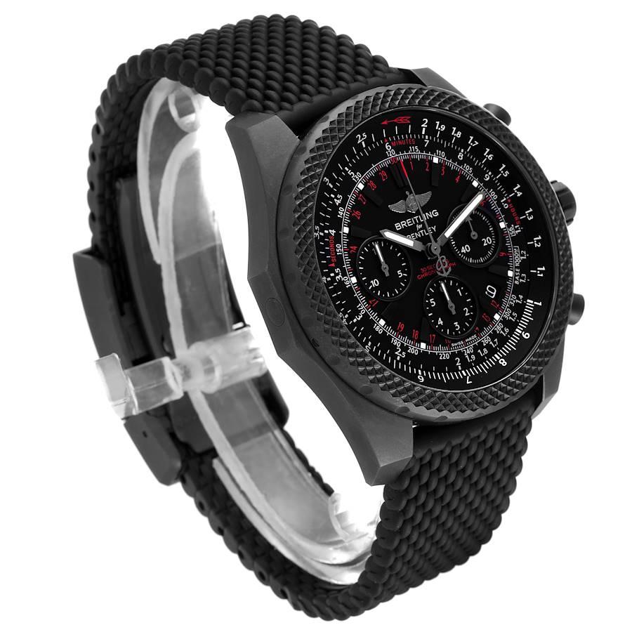 Le Herrenuhr V25367 aus Bugley mit hellem Gehäuse, mit Box und Briefen, Mitternachts Carbon im Zustand „Hervorragend“ im Angebot in Atlanta, GA