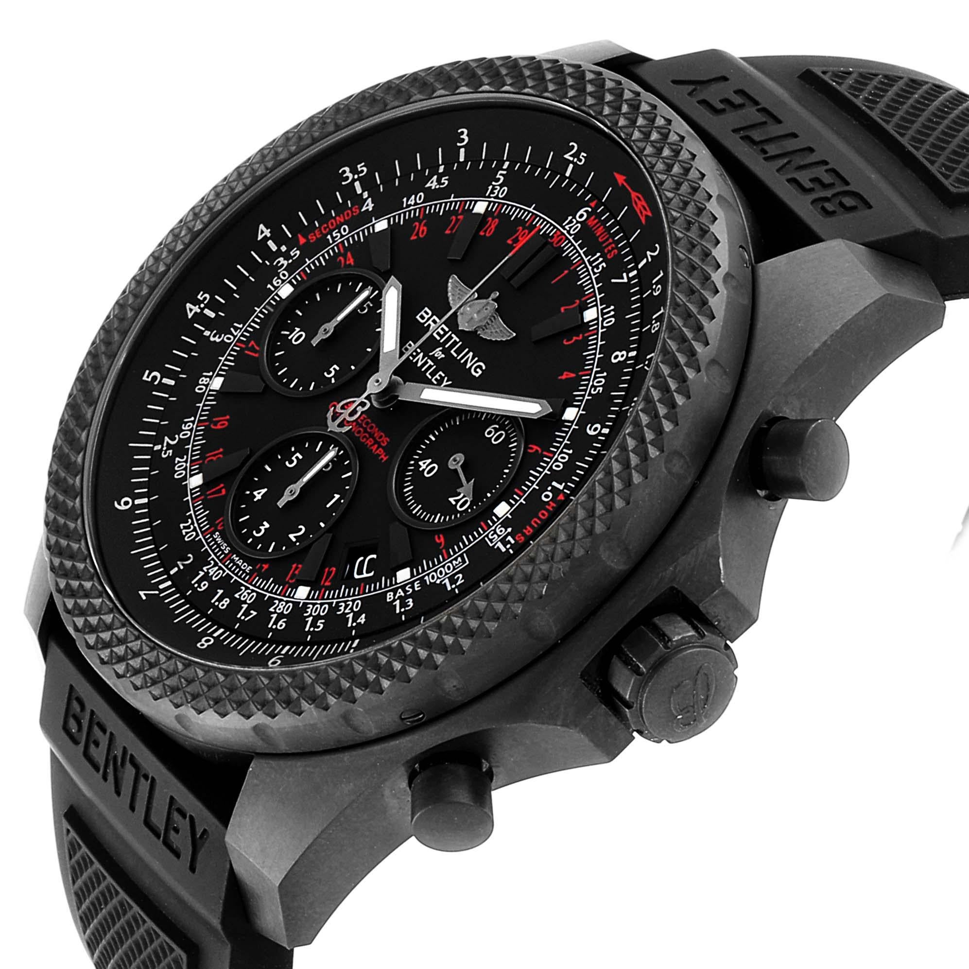 breitling bentley black rubber strap