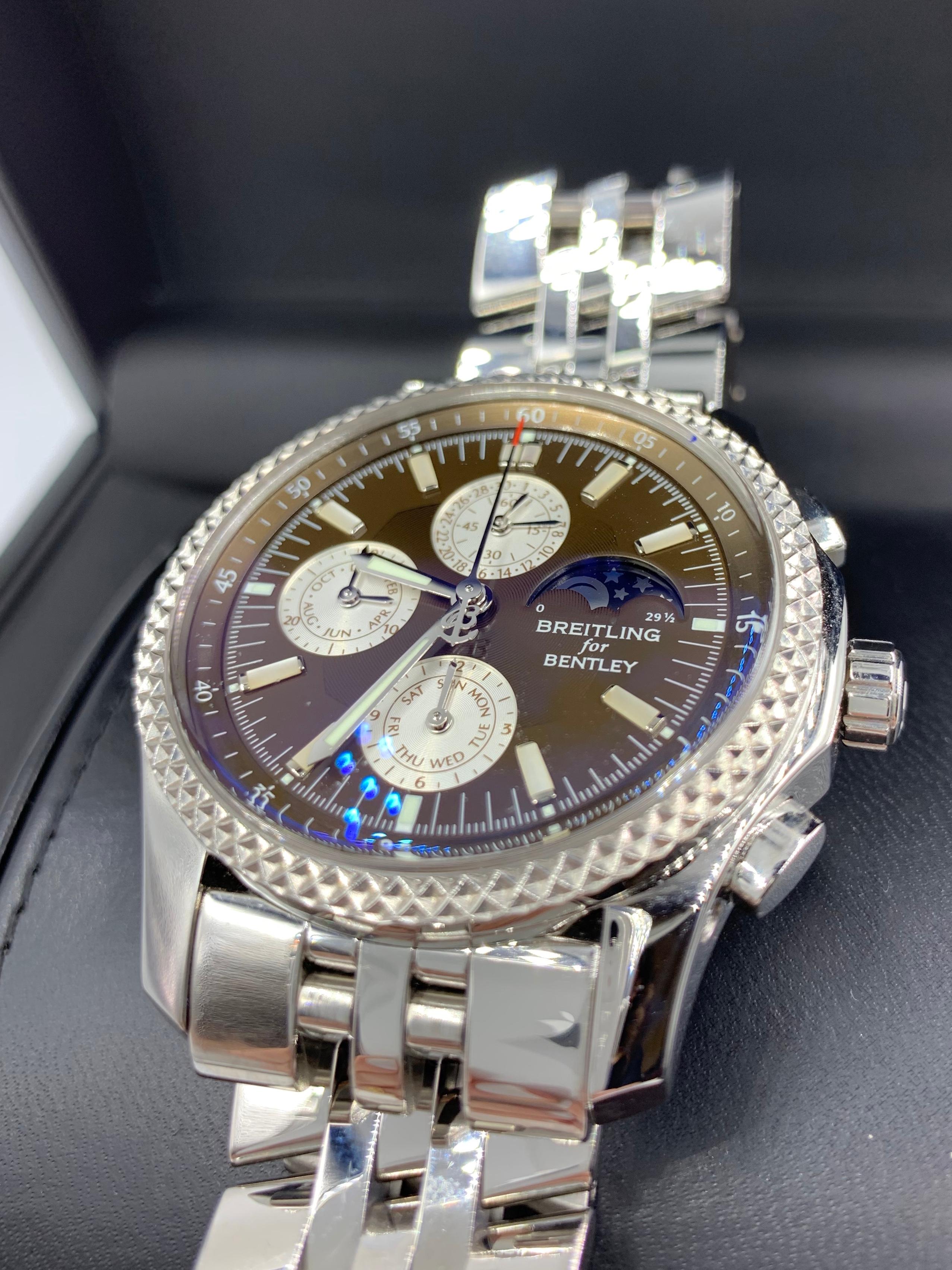 Breitling Bentley Mark VI Complications Watch Platinum Bezel P1936212/Q540 For Sale 4