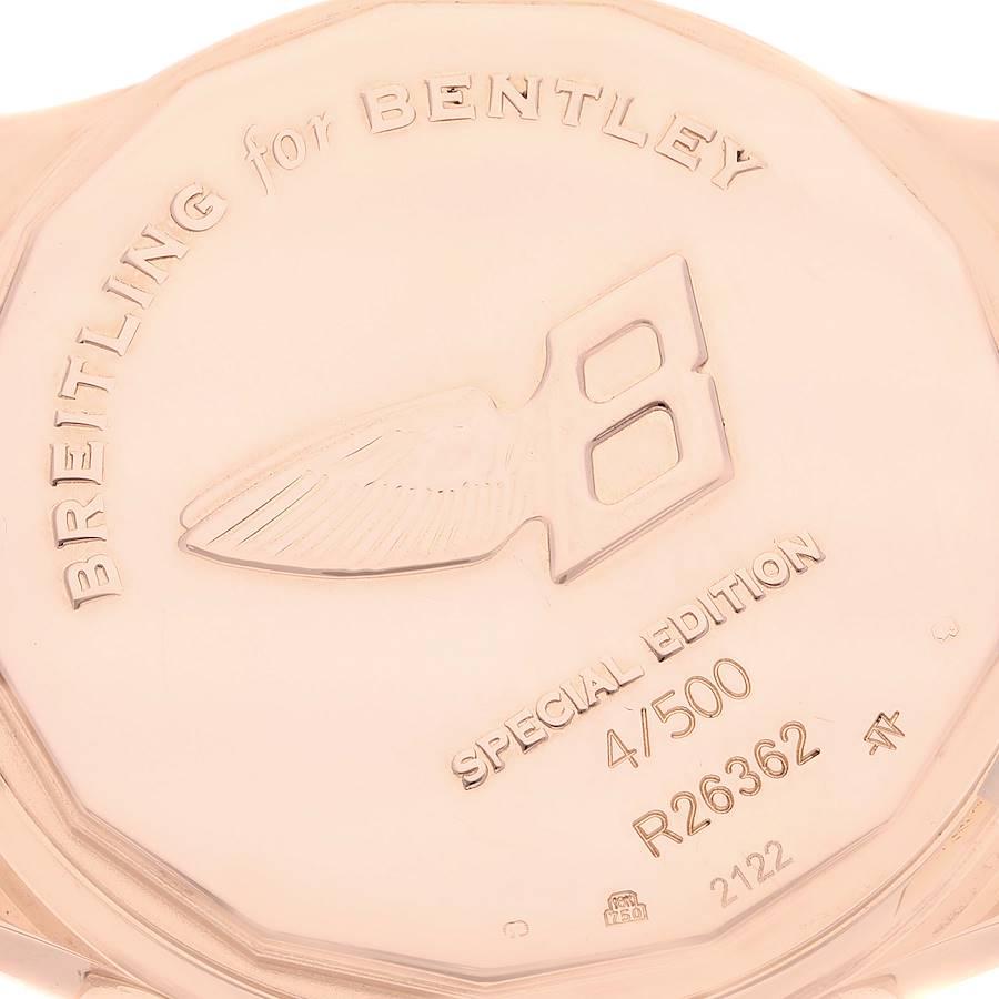 Men's Breitling Bentley Mark VI Rose Gold Special Edition Mens Watch R26362