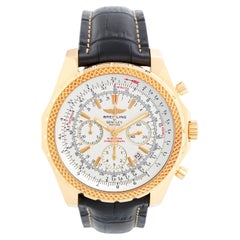 Breitling Bentley Men
s 18k Yellow Gold Chronograph Watch K25362