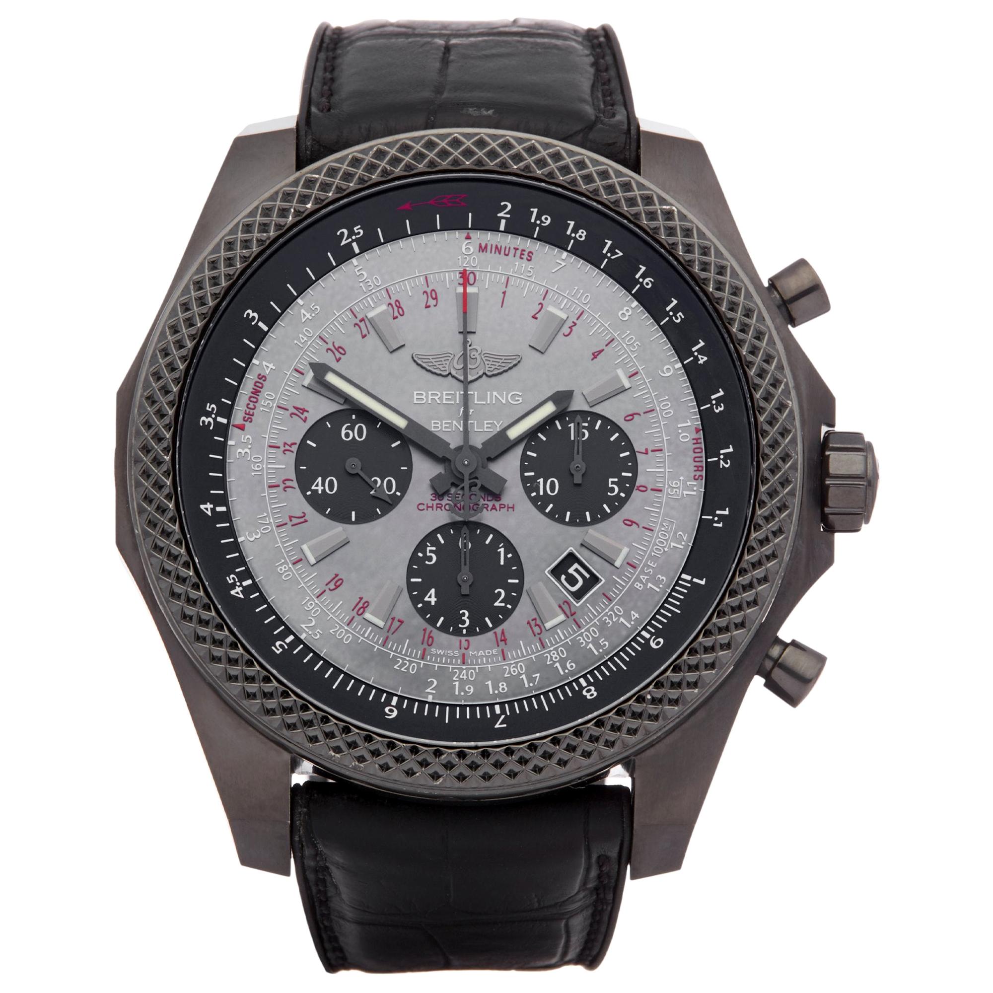 Breitling Bentley Midnight MB061113 Men's DLC Coated Stainless Steel Chronograph