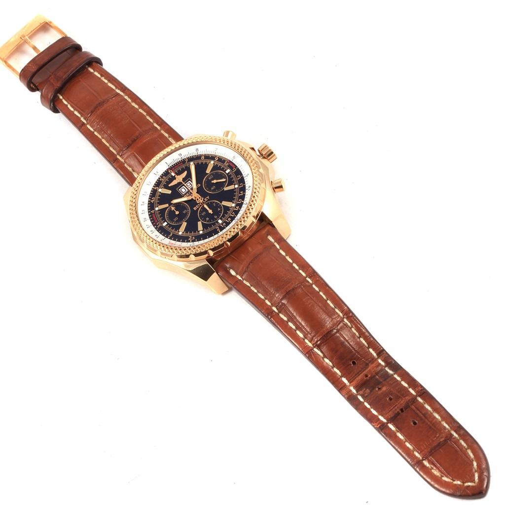 Breitling Bentley Motors 6.75 Yellow Gold Chronograph Men's Watch K44362 For Sale 7