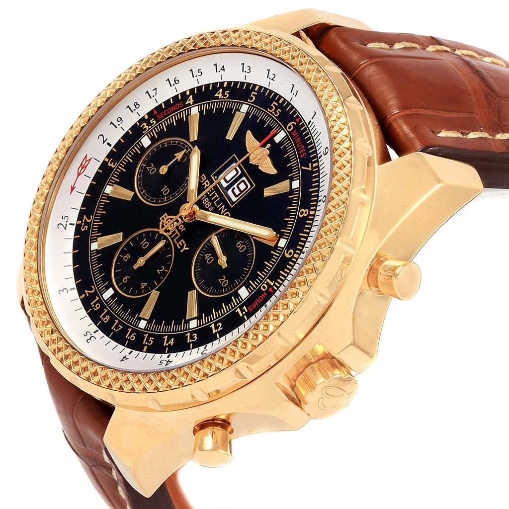 Breitling Bentley Motors 6.75 Yellow Gold Chronograph Men's Watch K44362 For Sale 2