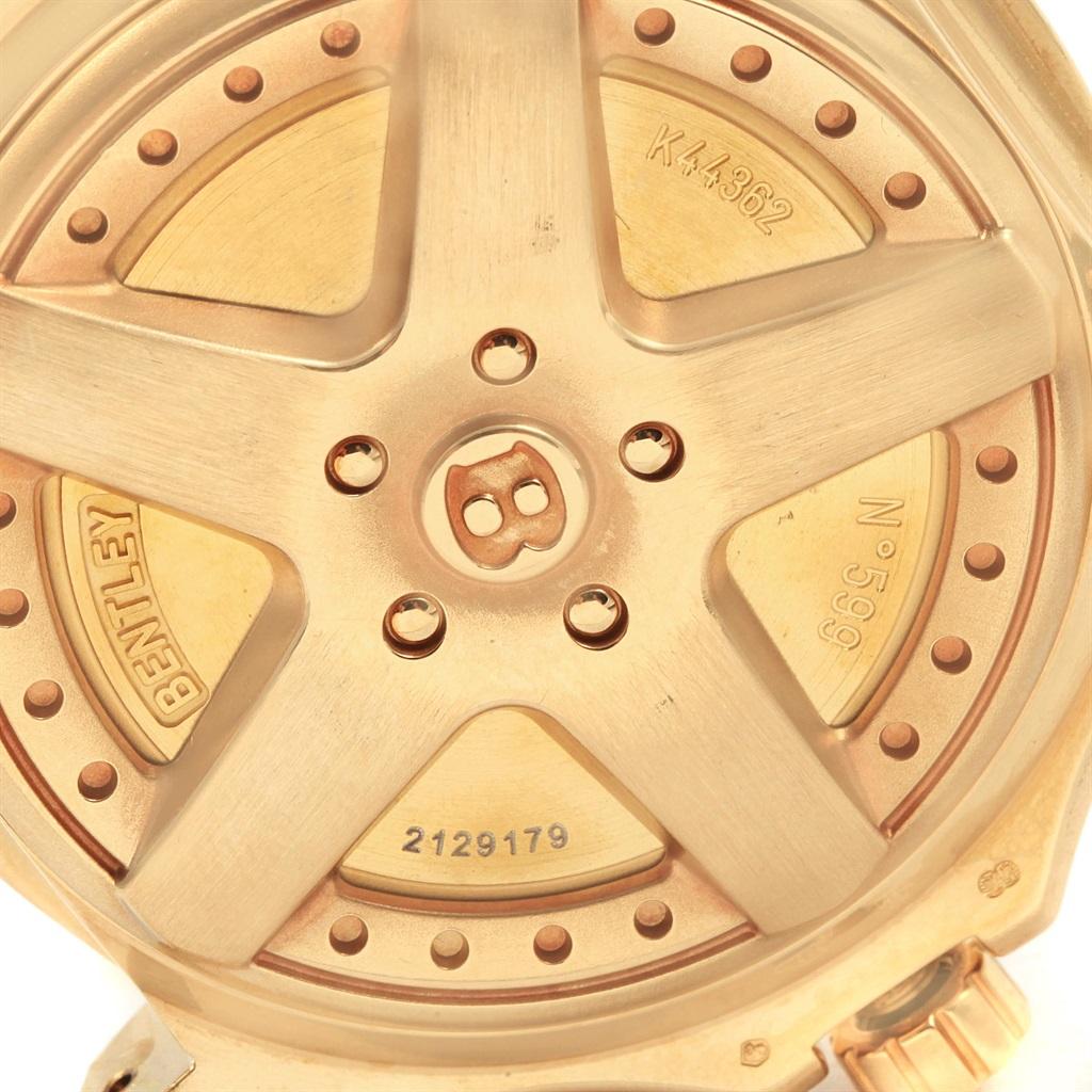 Breitling Bentley Motors 6.75 Yellow Gold Chronograph Men's Watch K44362 For Sale 3