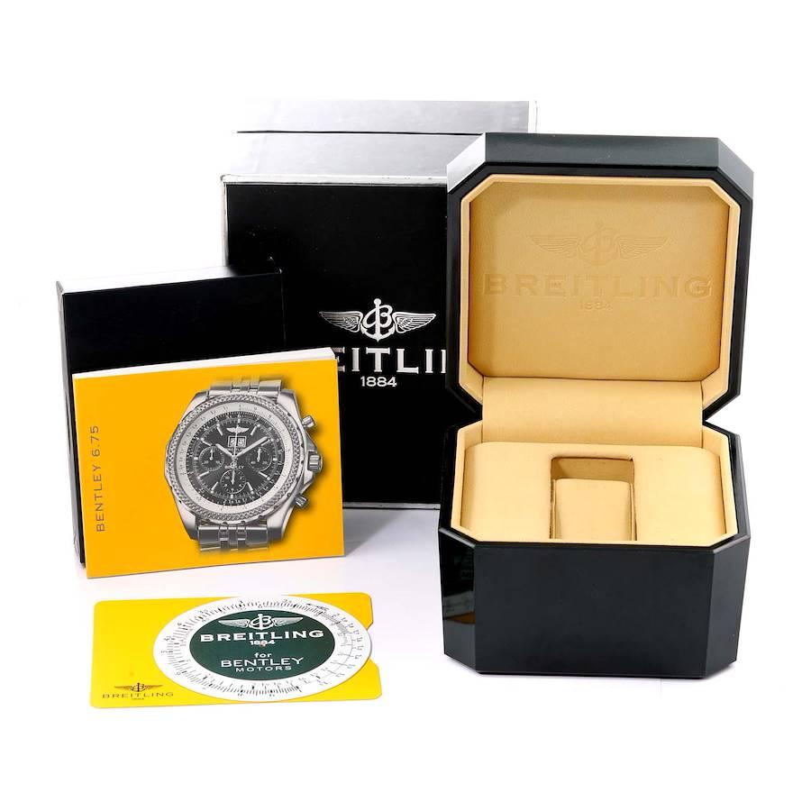 Breitling Bentley Motors Chronograph Herrenuhr mit schwarzem Zifferblatt A44362 im Angebot 4