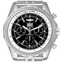 Breitling Bentley Motors Black Dial Chronograph Mens Watch A44362 Papers