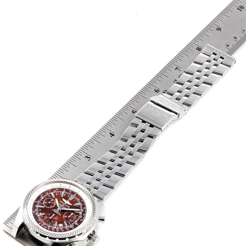 Breitling Bentley Motors Bronze Dial Chronograph Steel Men's Watch A25362 For Sale 4