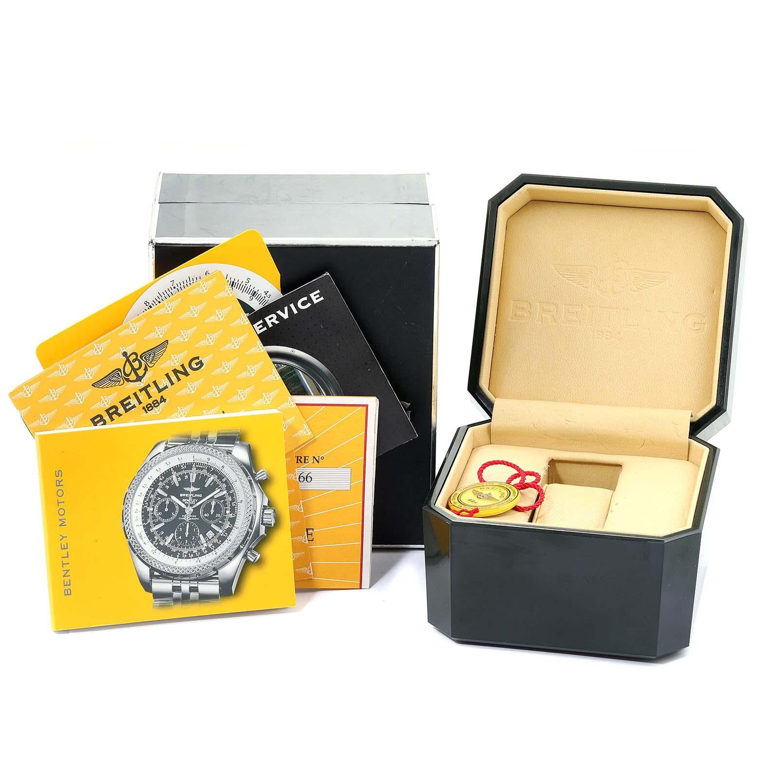 Breitling Bentley Motors Bronze Dial Steel Men's Watch A25362 Box Papers 7