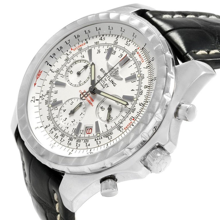 Breitling Bentley Motors Chronograph Silver Dial Men's ...
