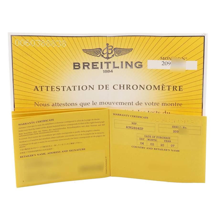 Breitling Bentley Motors GT Black Dial Steel Mens Watch A13362 Box Papers 3