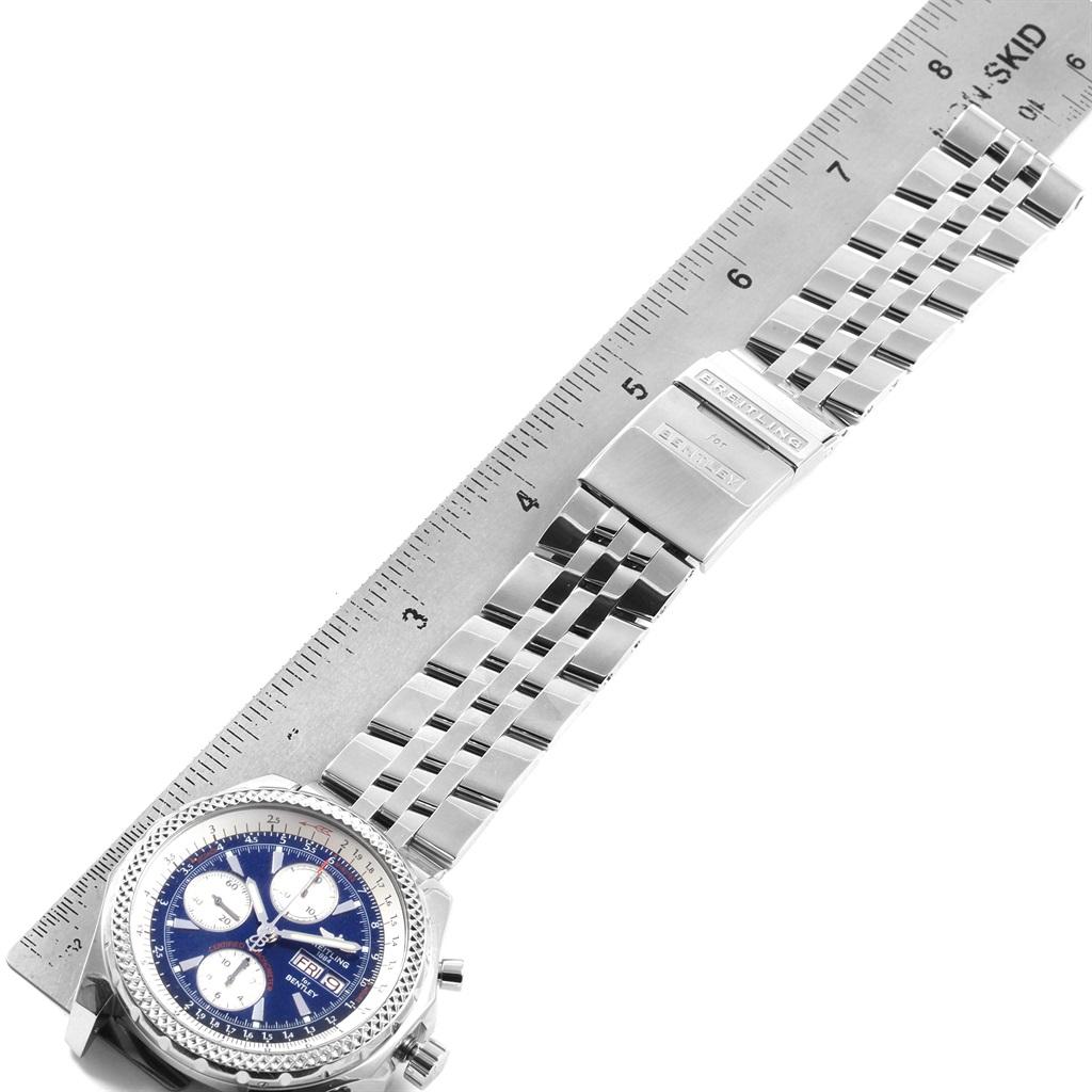 Breitling Bentley Motors GT Blue Dial Sreel Men's Watch A13362 For Sale 5