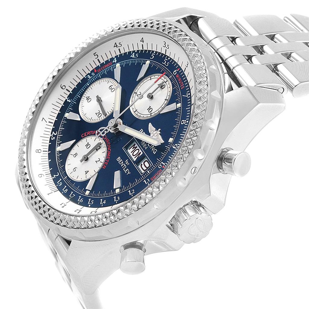 Breitling Bentley Motors GT Blue Dial Sreel Men's Watch A13362 For Sale 1