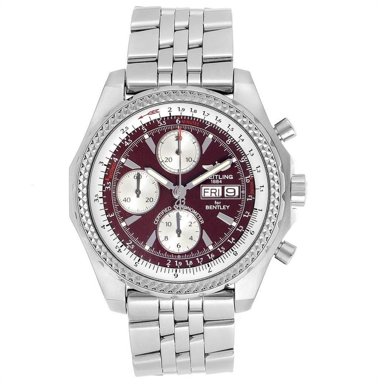 Breitling Bentley Motors GT Burgundy Dial Chronograph ...