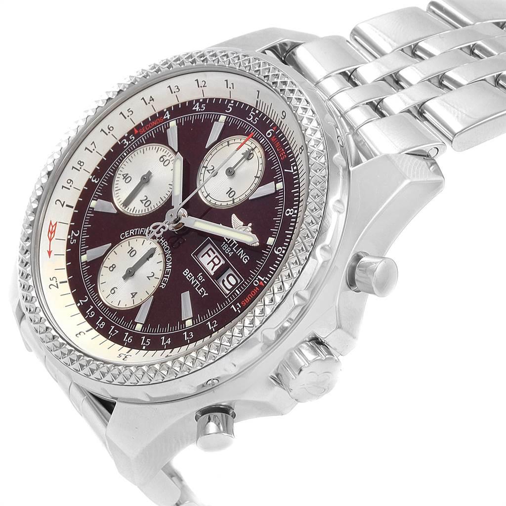 Breitling Bentley Motors GT Burgundy Dial Chronograph Watch A13362 1