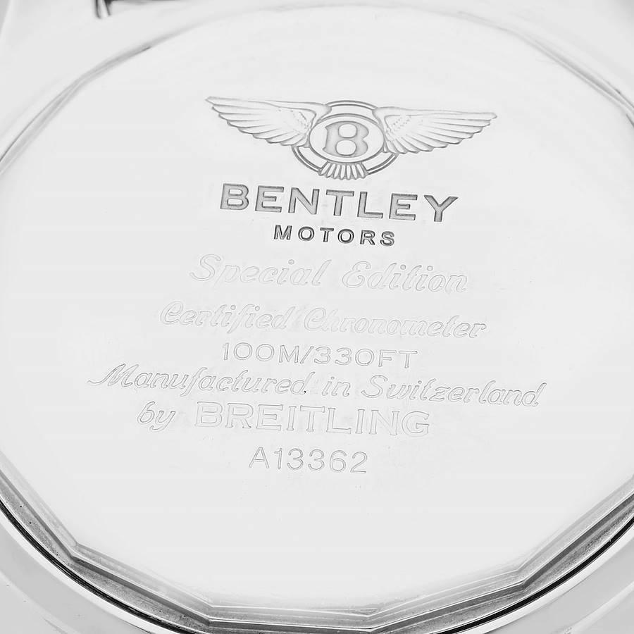 Men's Breitling Bentley Motors GT Burgundy Dial Steel Mens Watch A13362