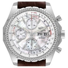 Breitling Bentley Motors GT Mother of Pearl Dial Mens Watch A13362 Box Card