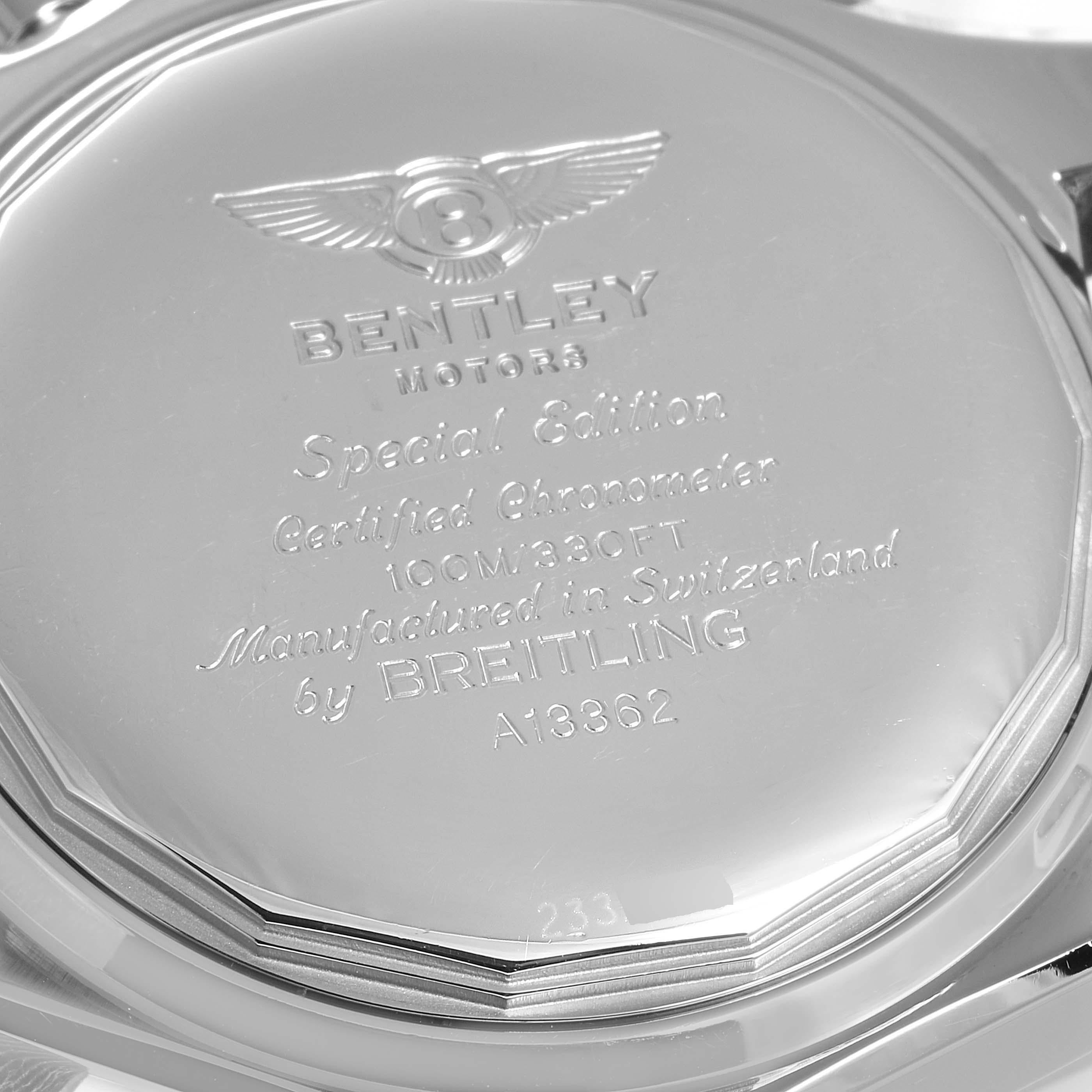 Breitling Bentley Motors GT Special Edition Men’s Watch A13362 Box Card 3