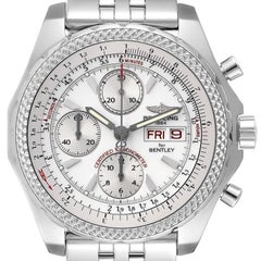 Breitling Bentley Motors GT White Dial Chronograph Watch A13362 Box Papers