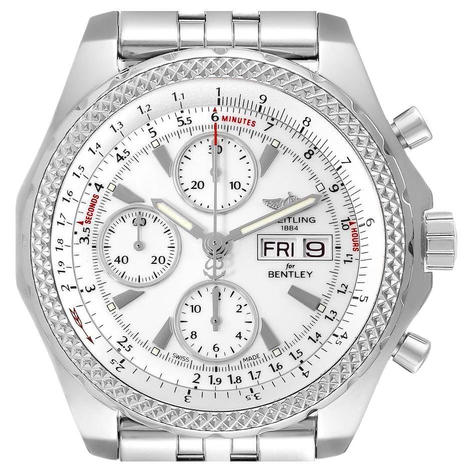 Breitling Bentley Motors Gt White Dial Chronograph Watch A13362