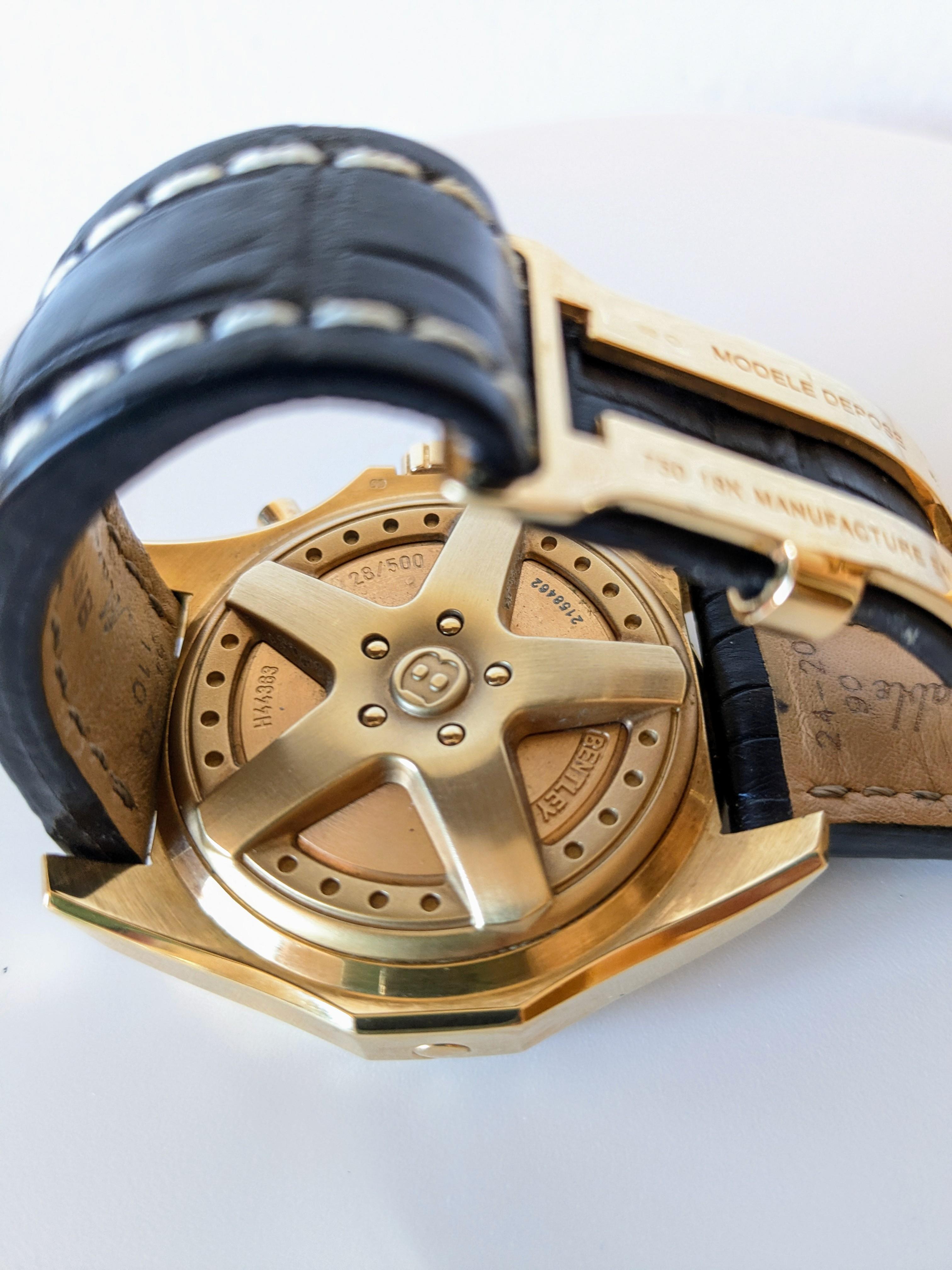 breitling bentley gold