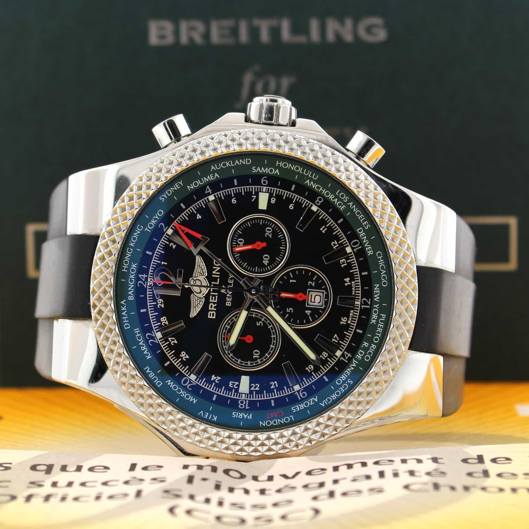 Men's Breitling Bentley Motors Limited Edition Chronograph Automatic Watch For Sale