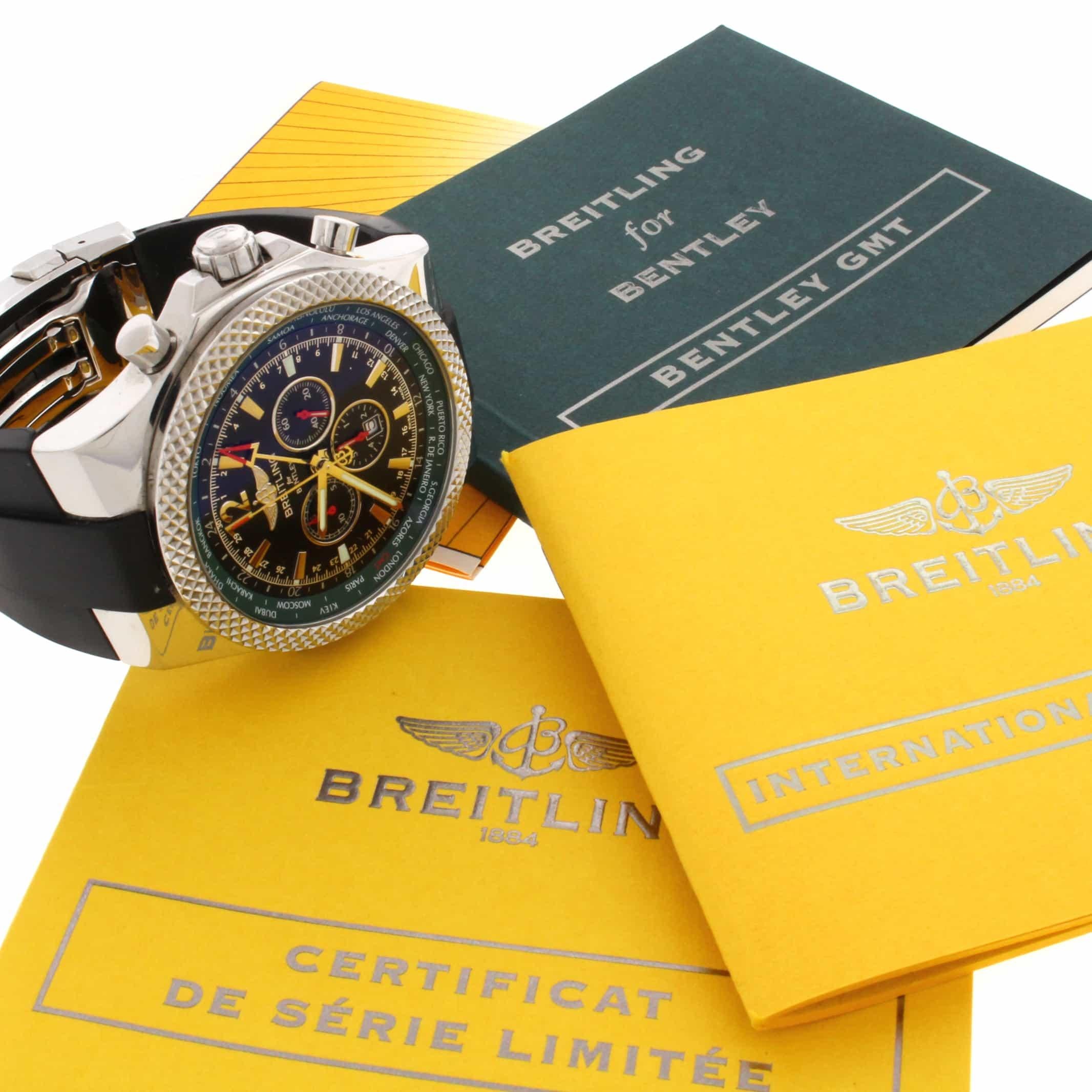 Breitling Bentley Motors Limited Edition Chronograph Automatic Watch For Sale 1
