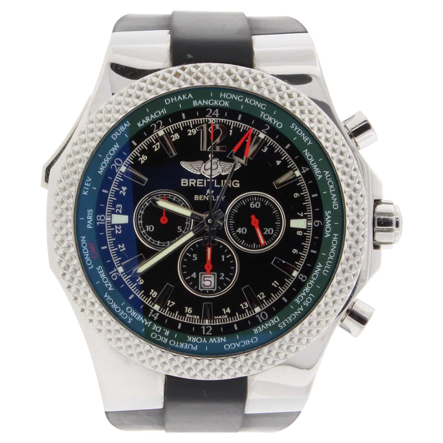 Breitling Bentley Motors Limited Edition Chronograph Automatic Watch For Sale