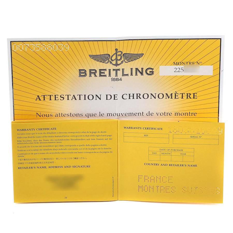 Breitling Bentley Motors Silver Dial Chronograph Mens Watch A44362 Box Papers For Sale 7