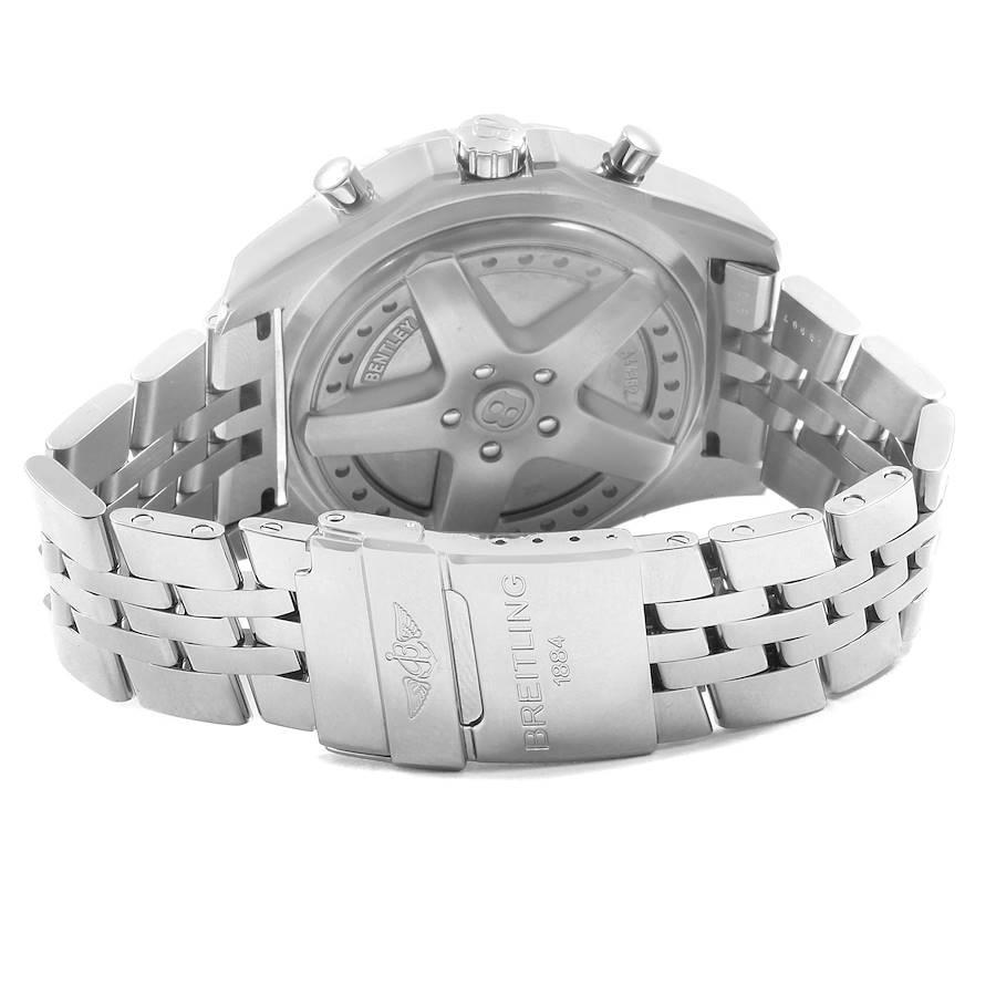 Breitling Bentley Motors Silver Dial Chronograph Mens Watch A44362 Box Papers For Sale 4