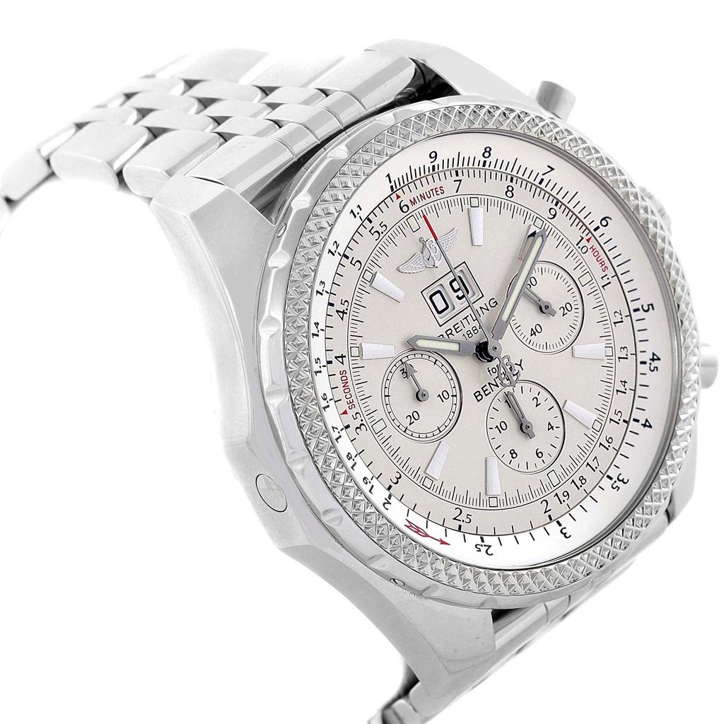 Breitling Bentley Motors Silver Dial Chronograph Men's Watch A44362 For Sale 3