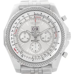 Breitling Bentley Motors Silver Dial Chronograph Men's Watch A44362