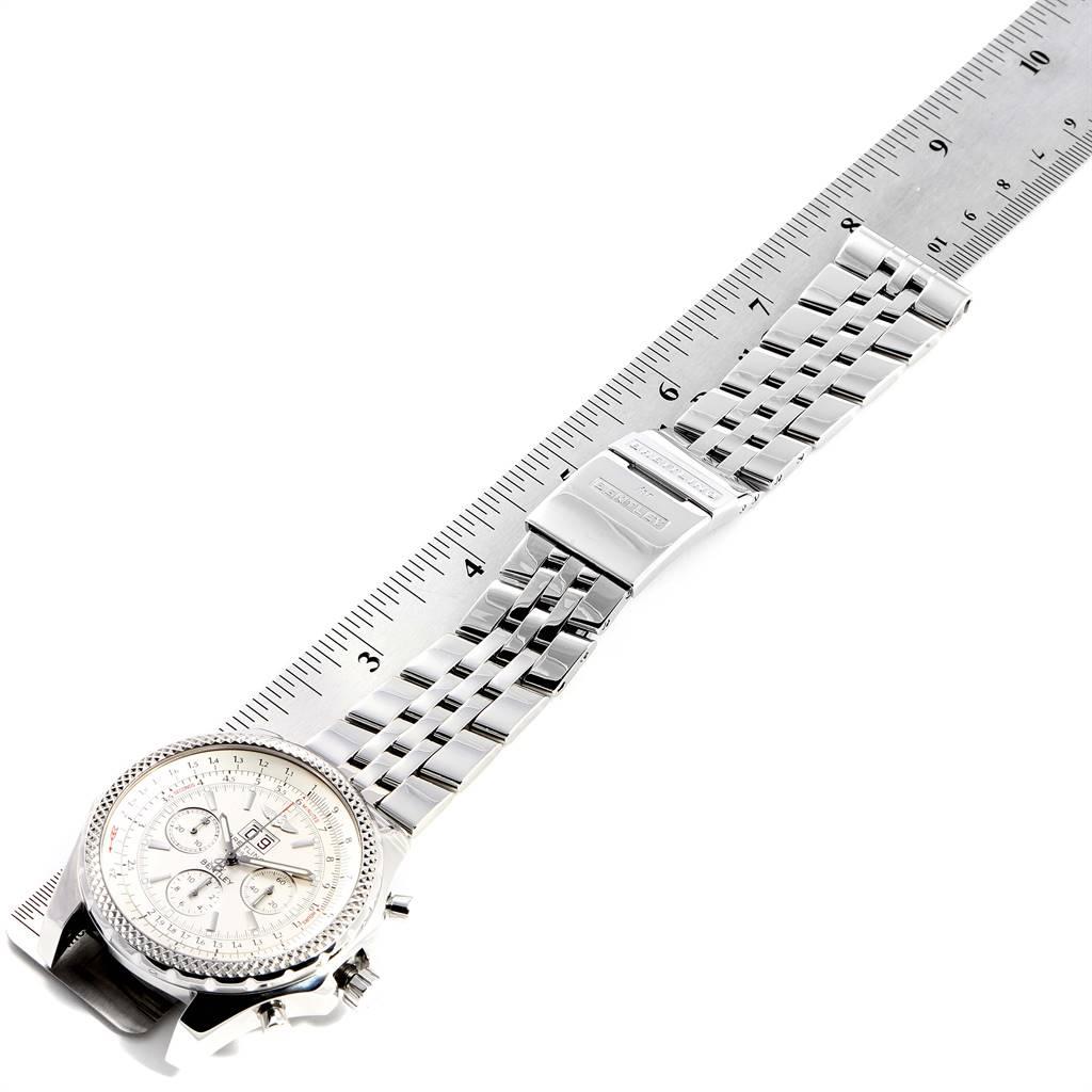Breitling Bentley Motors Silver Dial Chronograph Watch A44362 Box Papers For Sale 5