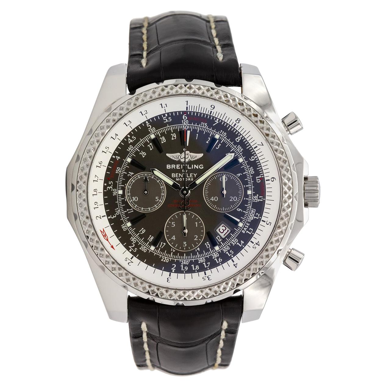 Breitling Bentley Motors Special Edition SS Chronograph A25362 Gray Dial