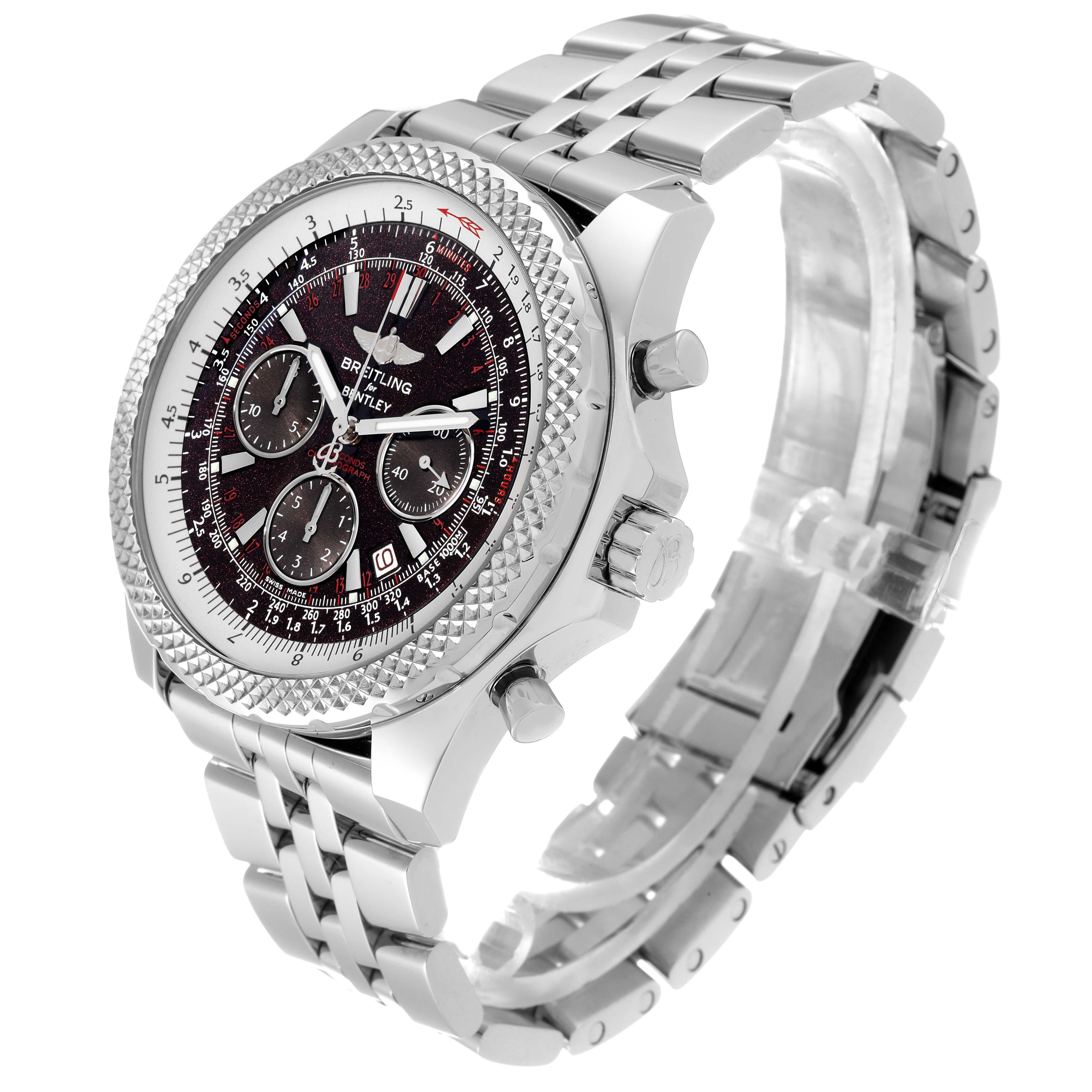 Men's Breitling Bentley Motors Special Edition Steel Mens Watch A25364 Papers