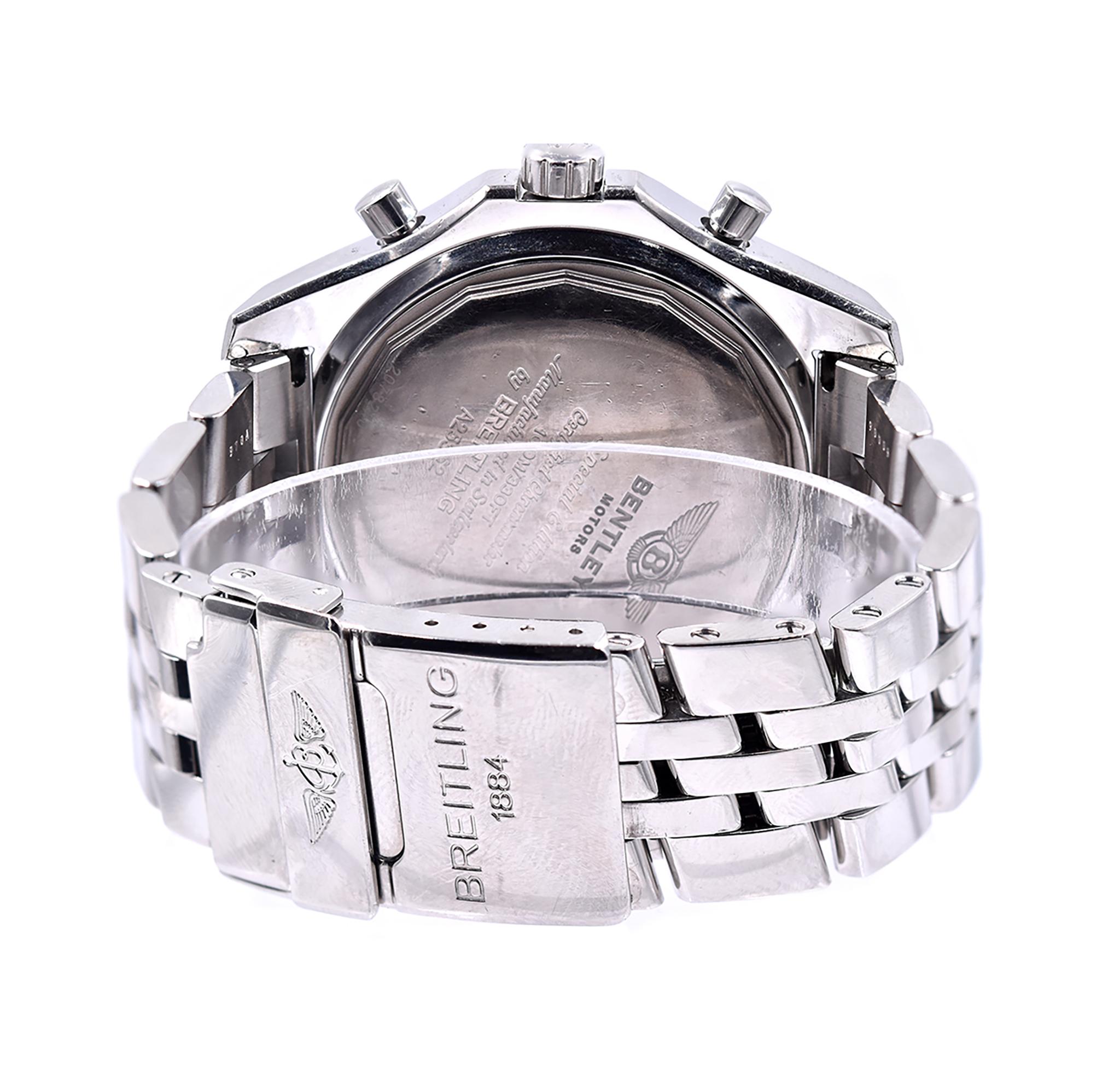 Men's Breitling Bentley Motors Stainless Steel Watch A25362