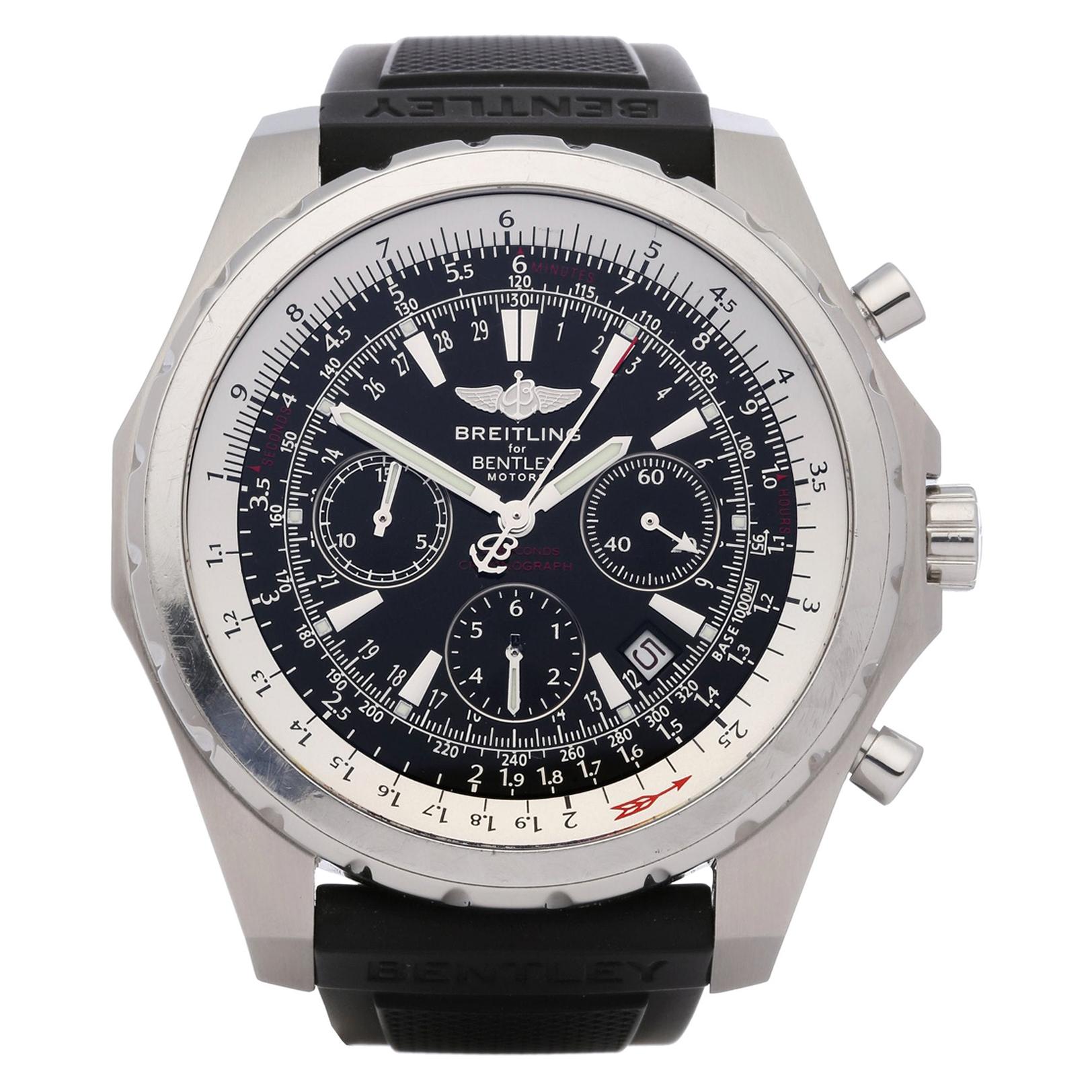 Breitling Bentley Motors T A25363 Men's Stainless Steel Chronograph Watch