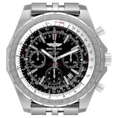 Breitling Bentley Motors T Black Dial Chronograph Mens Watch A25363 Box Papers