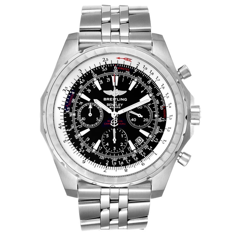 Breitling Bentley Motors T Black Dial Chronograph Watch A25363 Box For breitling-bentley-motors-t-black-dial-chronograph-watch-a25363-box-for