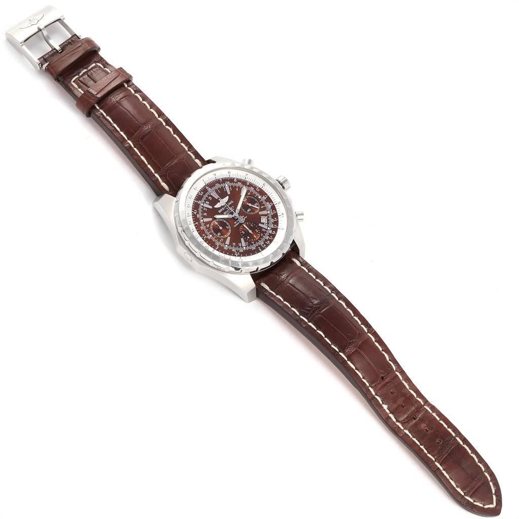 Breitling Bentley Motors T Chrono Bronze Dial Steel Men’s Watch A25363 For Sale 2