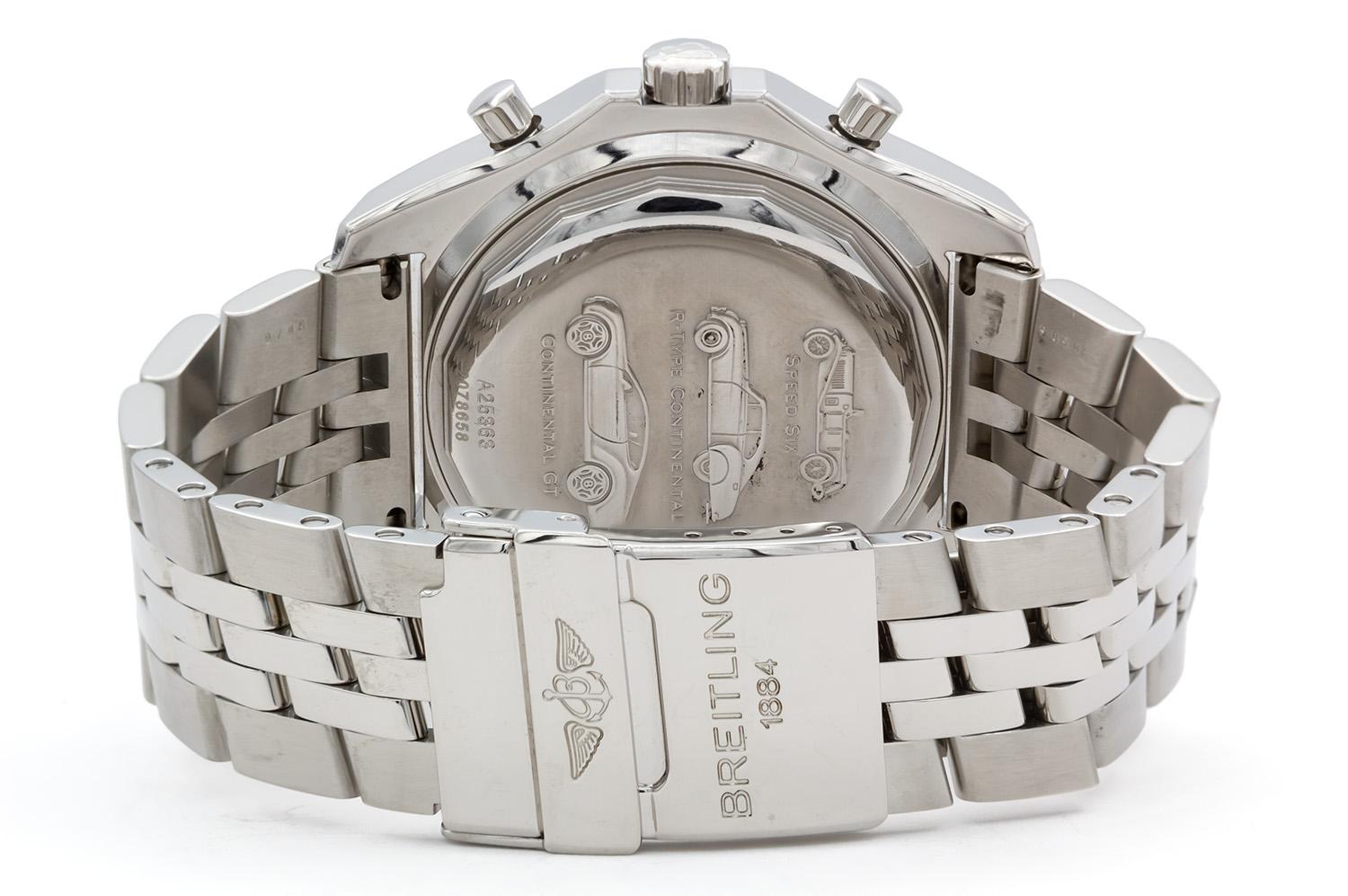 Breitling Bentley Motors T Chronograph Anthrazit Zifferblatt A25363 Box & Papiere 48mm im Zustand „Hervorragend“ im Angebot in Tustin, CA