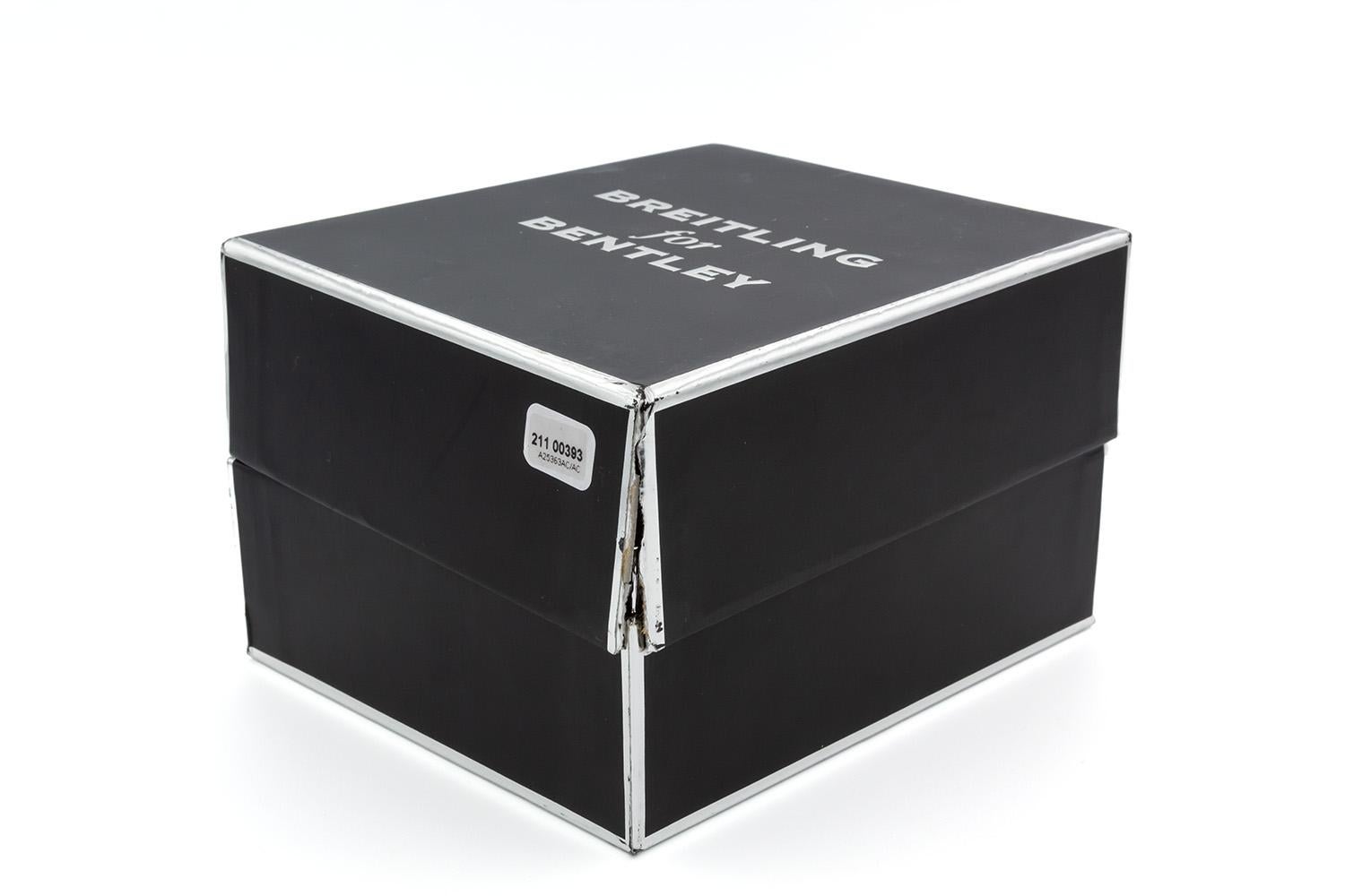 Breitling Bentley Motors T Chronograph Anthrazit Zifferblatt A25363 Box & Papiere 48mm im Angebot 4