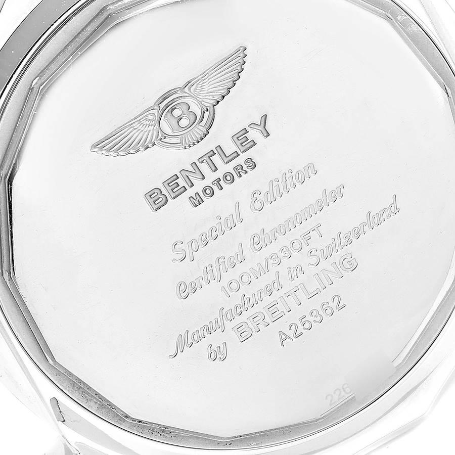 Breitling Bentley Purple Dial Chronograph Steel Men's Watch A25362 1