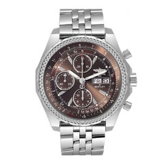 Breitling Bentley Special Edition Bronze Dial Steel Mens Watch A13363 Box Card