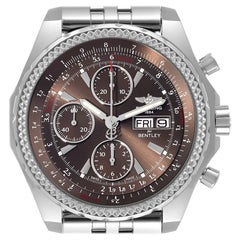 Breitling Bentley Special Edition Bronze Dial Steel Mens Watch A13363 Box Card