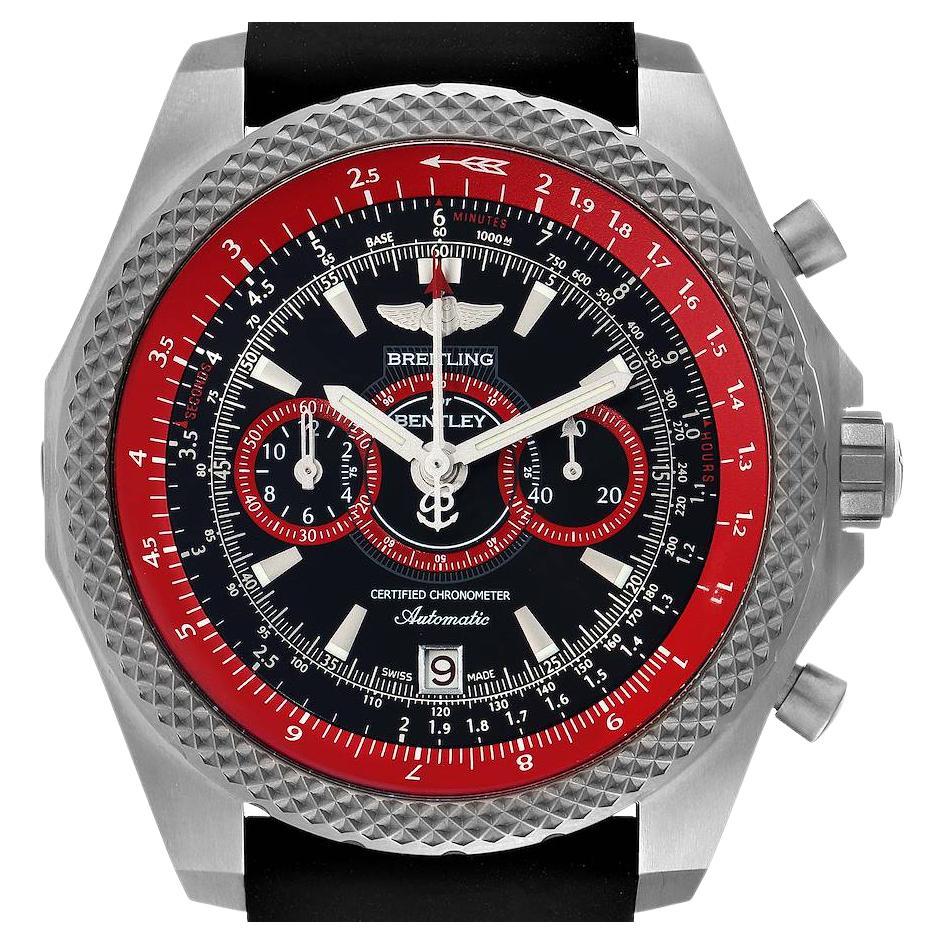 Breitling Bentley Super Sports Black Red Limited Edition Mens Watch E27365