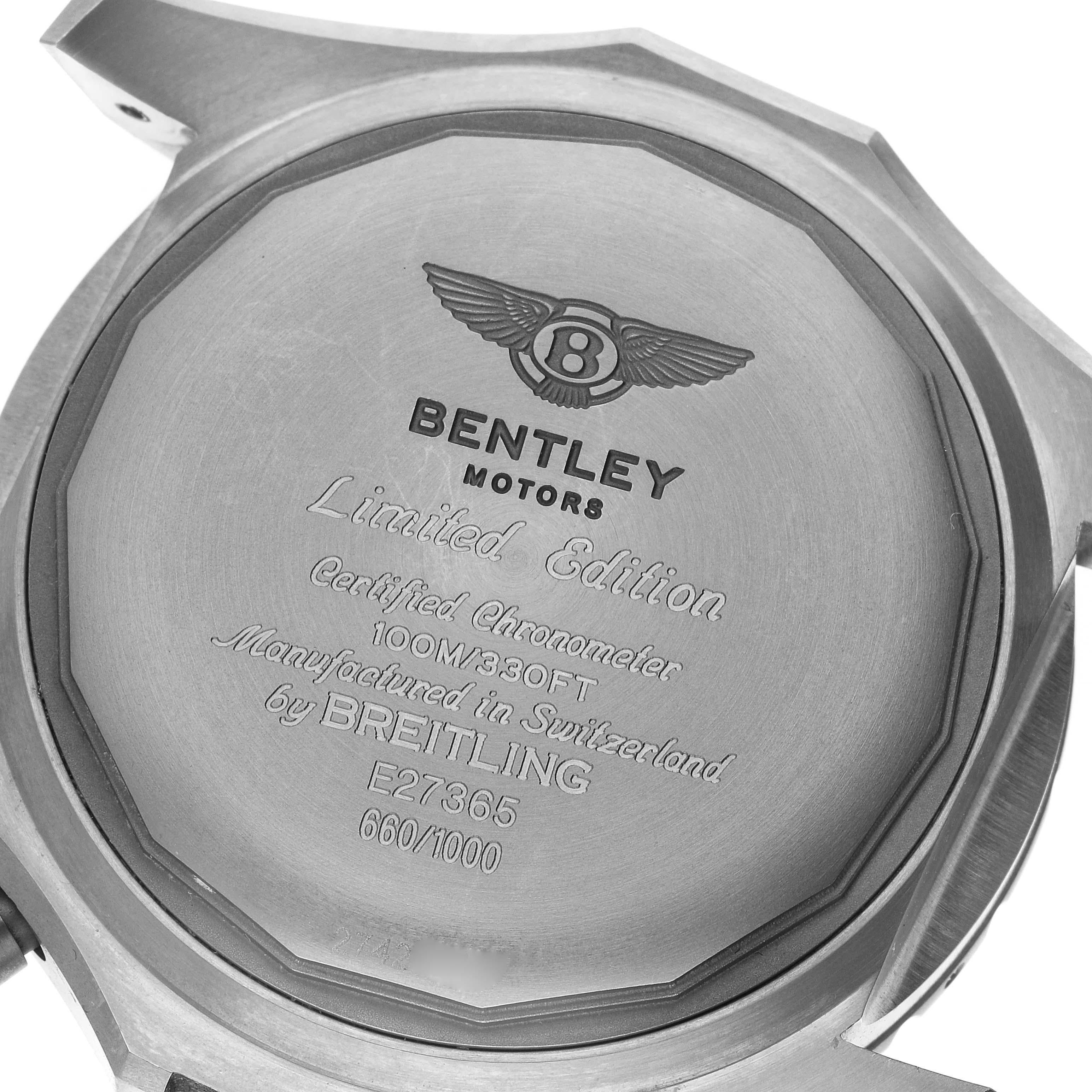 Men's Breitling Bentley Super Sports LE Titanium Mens Watch E27365 Box Card