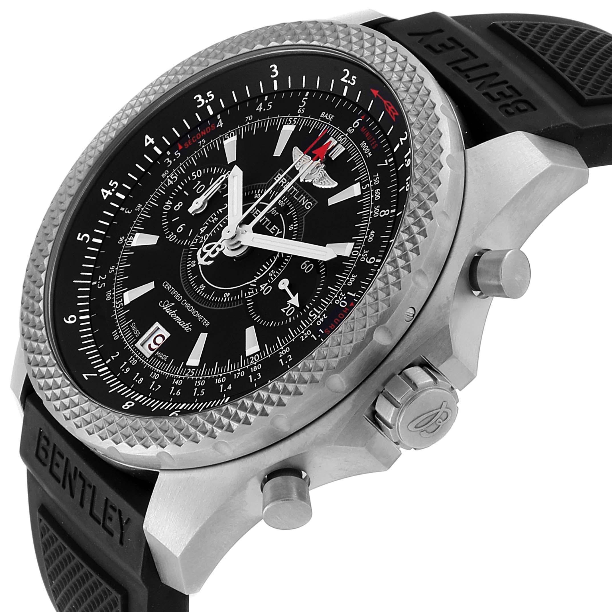 Breitling Bentley Super Sports Rubber Strap Men's Watch E27365 Box For Sale 1