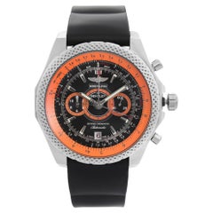 Armbanduhr A26364A5-BB65BKRD aus Chronostahl mit schwarzem Zifferblatt von Bentley Supersports